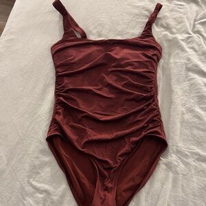 Athleta Rust One-Piece Swimsuit